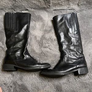 Geox Black Heeled Boots for Women